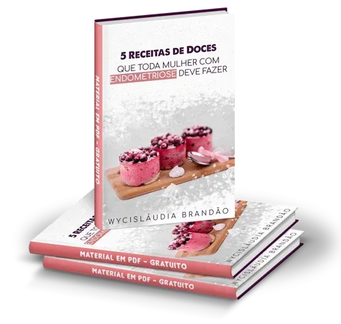 Capa do e-book 5 receitas de doces, de Wycisláudia Brandão